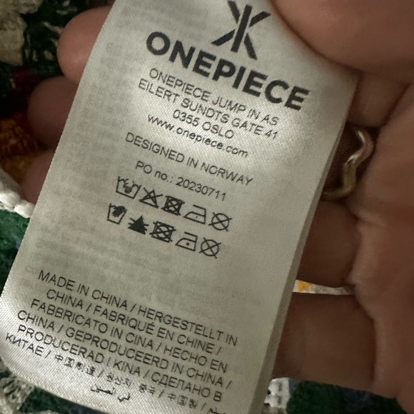 Onepiece Multicolor Crochet Jumpsuit - Picture 9 of 9